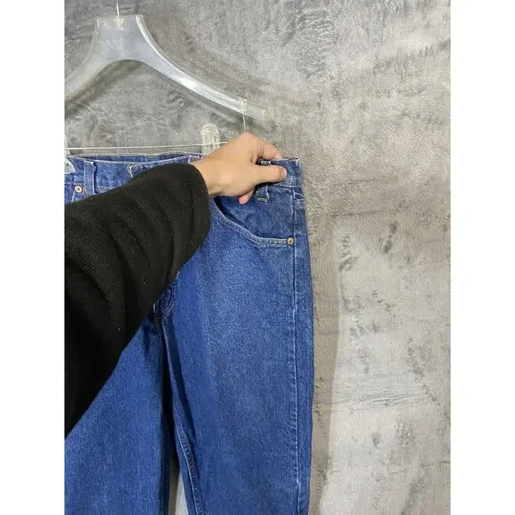 Vintage Levis 38x32 Orange Tab 20505-0217 Blue Denim Levis Zipper 80s